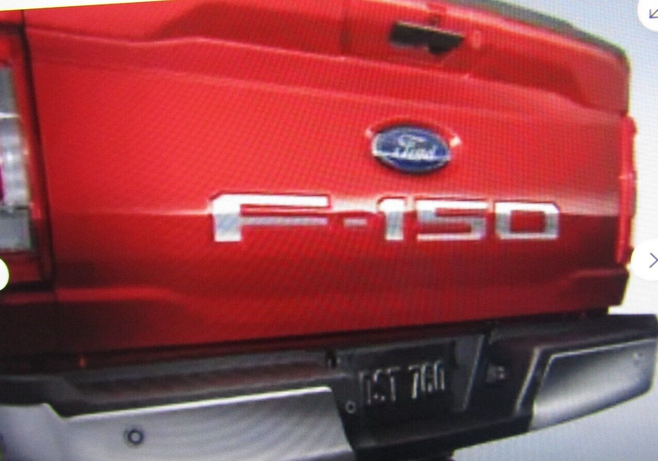 NEW OEM Ford 202123 F150 PeelNStick Tailgate LetteringChrome ML3Z