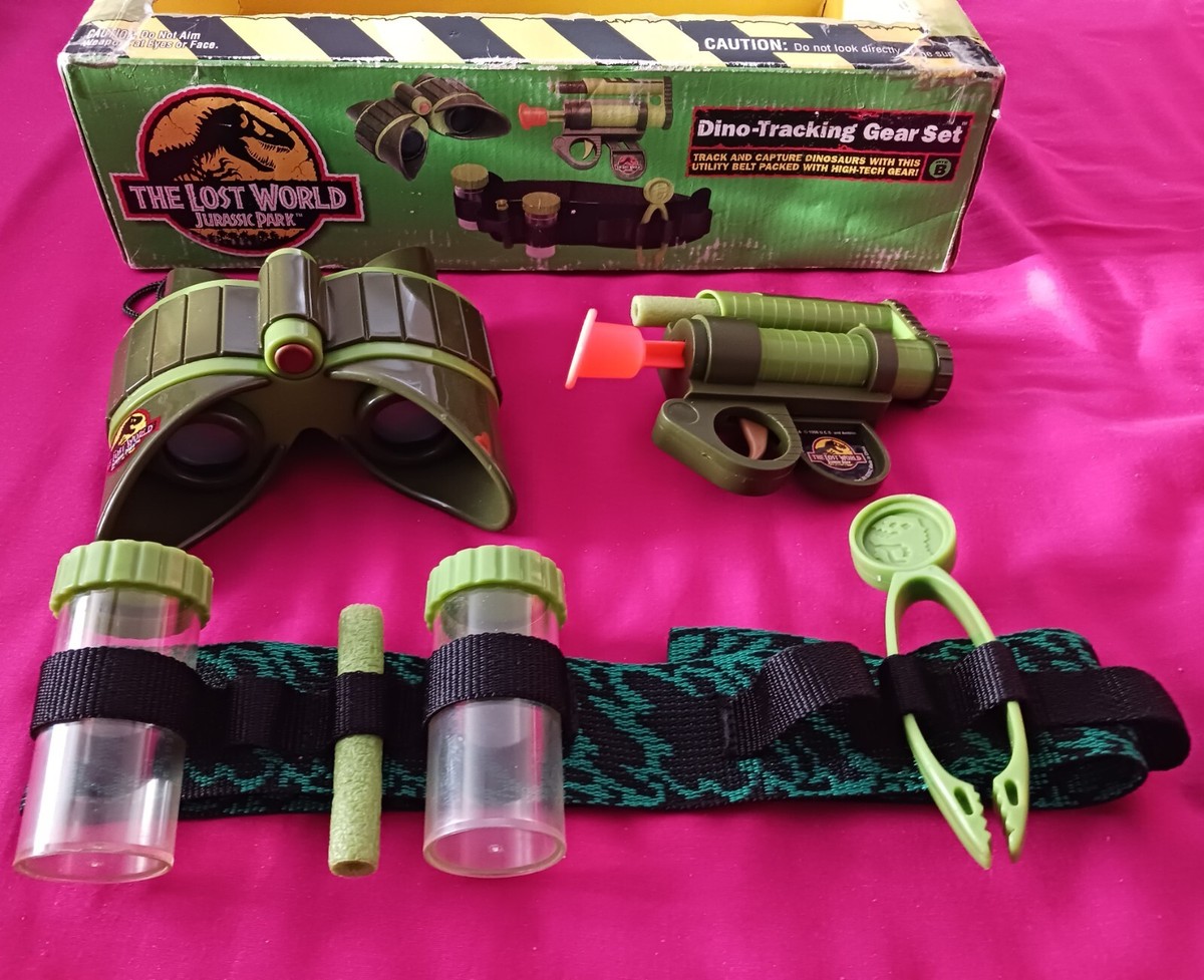 Vintage 1997 Jurassic Park The Lost World DINO-TRACKING GEAR SET w
