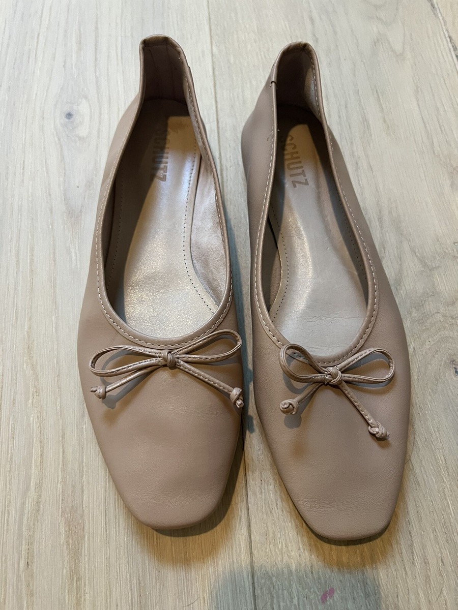 Brown Schutz Arissa Ballet Flats Schutz Arissa Square Toe Ballet