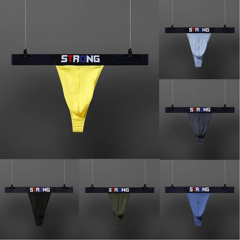 Mens G-String Thong Bulge Pouch Panties Micro Bikini T-back Underwear Briefs AU - Image 4 of 4