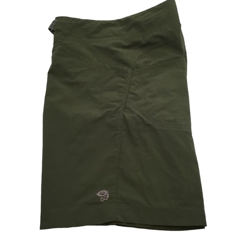 Mountain Hardwear Shorts Hiking Outdoor Women’s 8 Nylon Web Belted Pockets Green