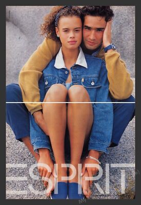 Esprit 1990s Print Advertisement (2 pages) Couple Feet Shoes Legs Young
