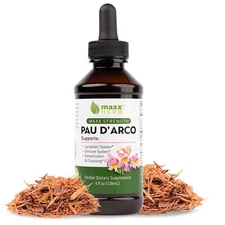 Maxx Herb Pau D' Arco Extract, Taheebo Tea Inner Bark for Detox & Cleansing, 4oz