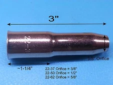2pc x 22-37 3/8"MIG Nozzle fits TWECO #2 #4 Lincoln 200A 400A Welder *FAST SHIP*