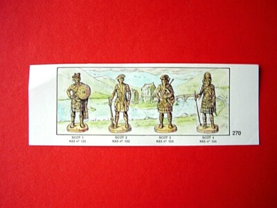 1992 EU SCHOTTEN um 1743  BEIPACKZETTEL K 93 n.131-134