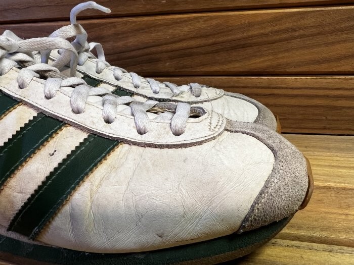 Adidas Country made in France White and Green Leather UK 9 Adidas Country made in France White and Green Leather UK 9