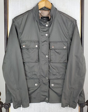 BARBOUR x RANGE ROVER Size 10 Medium Womens Gray Full Zip Moto M-65 Field Jacket
