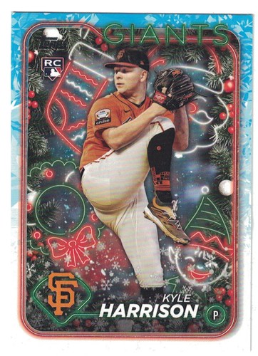 Kyle Harrison San Francisco Giants Topps Holiday 2024 #H175 Baseball Card