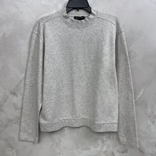 INC Men's Grey Long Sleeve High Neck Lightweight Casual Sweatshirt Size Large
