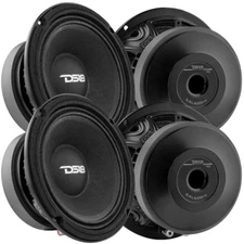 4x DS18 6.5" Midrange Speakers - 300w Rms 4-ohm Pro Audio 6XL600-4 Loudspeakers