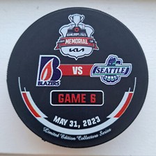 2023 CHL Memorial Cup Game 6 Puck Kamloops Blazers Seattle Thunderbirds WHL