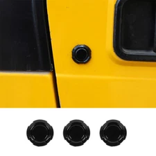 Black ABS Exterior Door Key Jack Socket Cover Fit For Jeep Wrangler TJ 1997-2006