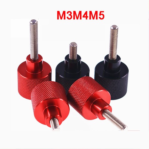 High Head M3 M4 M5 Aluminium Anodised Knurled Thumb Screws Hand Grip Knob Bolt eBay