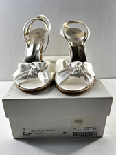 Vera Wang Womens Shoes White Satin Wedding Bridal Size EU 40 US 9.5 NEW