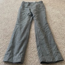 Gap Factory Store Womens Gray Striped Straight Leg Dress Pants Size 10 regular