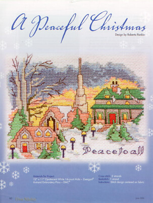 A Peaceful Christmas Cross Stitch Magazine Pattern - Roberta Rankin - Village