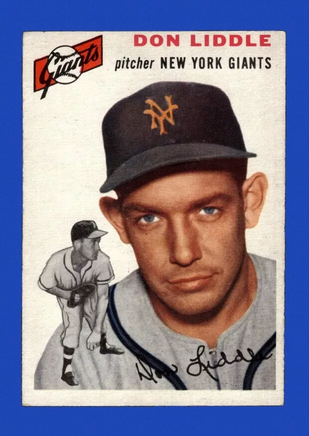 Don Liddle trading card