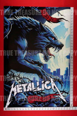 Metallica Seattle WA Aug 30th 2024 Concert Promotional Poster