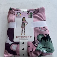 NWT Girls Care Bears Halloween Monsters Pajamas Set - Snug Fit PJ s Size 4