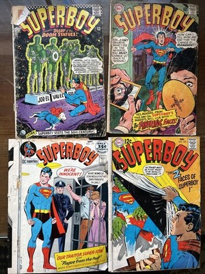 Superboy Silver Bronze Age Comic Lot of 4 # 136,145,152,177   Low Grade Readers
