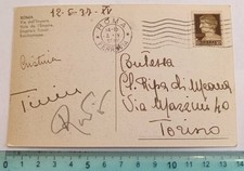 For the COUNTESS   RIPA di MEANA  TO__ROME 1937_VIA DELL  EMPIRE_RARE POSTCARD