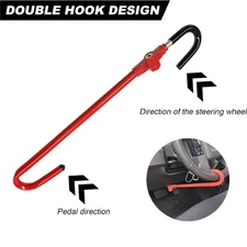 The Club Pedal To Steering Wheel Lock Vehicle Anti-Theft Device Fits Most Cars