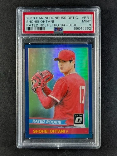 2018 Panini Donruss Optic SHOHEI OHTANI 110/149 Rated Rookie RC Blue #RR1 PSA 9