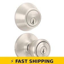 Brinks Keyed Entry Tulip Doorknob and Deadbol...
