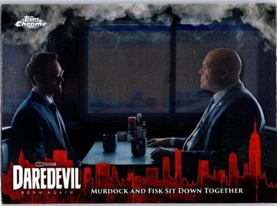 2025 Topps Chrome Marvel Studios - Daredevil and Fisk Sit Down Together #DD-15