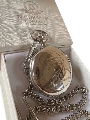 Personalised VAN MORRISON Signed Silver Pocket Watch Music Luxury Gift Case