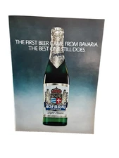 1976 Hofbrau Bavaria Beer Vintage Print Ad Light Reserve Imported Lager