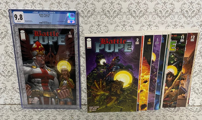 Battle Pope # 1 2005  - 1st Robert Kirkman Comic Work CGC 9.8  #2-14 HI Grade