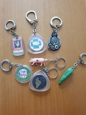 Lot de 7 portes clefs vintage thème épicerie