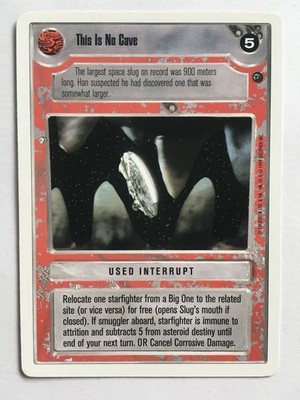 Star Wars CCG Decipher Dagobah WB Revised This Is No Cave Rare Unlimited 1999