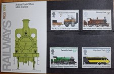 1975 150th Anni. Of Public Railways - Royal Mail prsentation pack 72