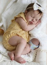 Full Body Silicone Baby Girls Dolls  realistic Blue Veins ; Lifelike Real...
