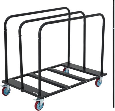 1800 LBS Folding Table Cart Heavy Duty Drywall Dolly 4 PU Locking Wheels