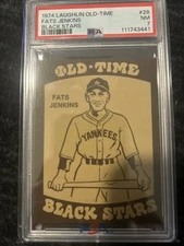 1974 Laughlin Old Time Black Stars Fats Jenkins #28 PSA 7