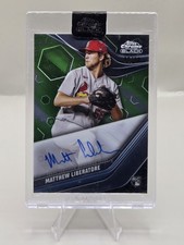 2023 Topps Chrome Black - Auto Matthew Liberatore #CBA-ML Green Refractor /99 NM
