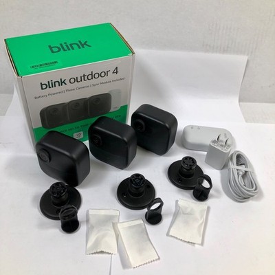 Blink Outdoor 4 Wireless Security Camera - Sync Module Core Included (3 Cameras)