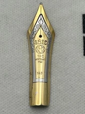 Nib for Montblanc 149 FP, 18C B Broad, vintage-Exc. Condition