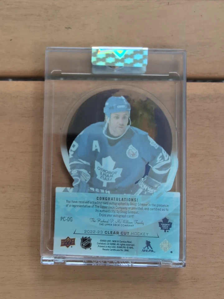 2022-23 Clear Cut Doug Gilmour - Toronto #PC-DG Clear Cut Pride Autograph /99 - Image 2 of 2