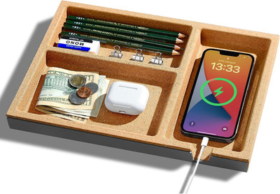 Valet Tray, Nightstand Tray for Men, Desk Drawer Organizer for Keys, Watch, Jewe