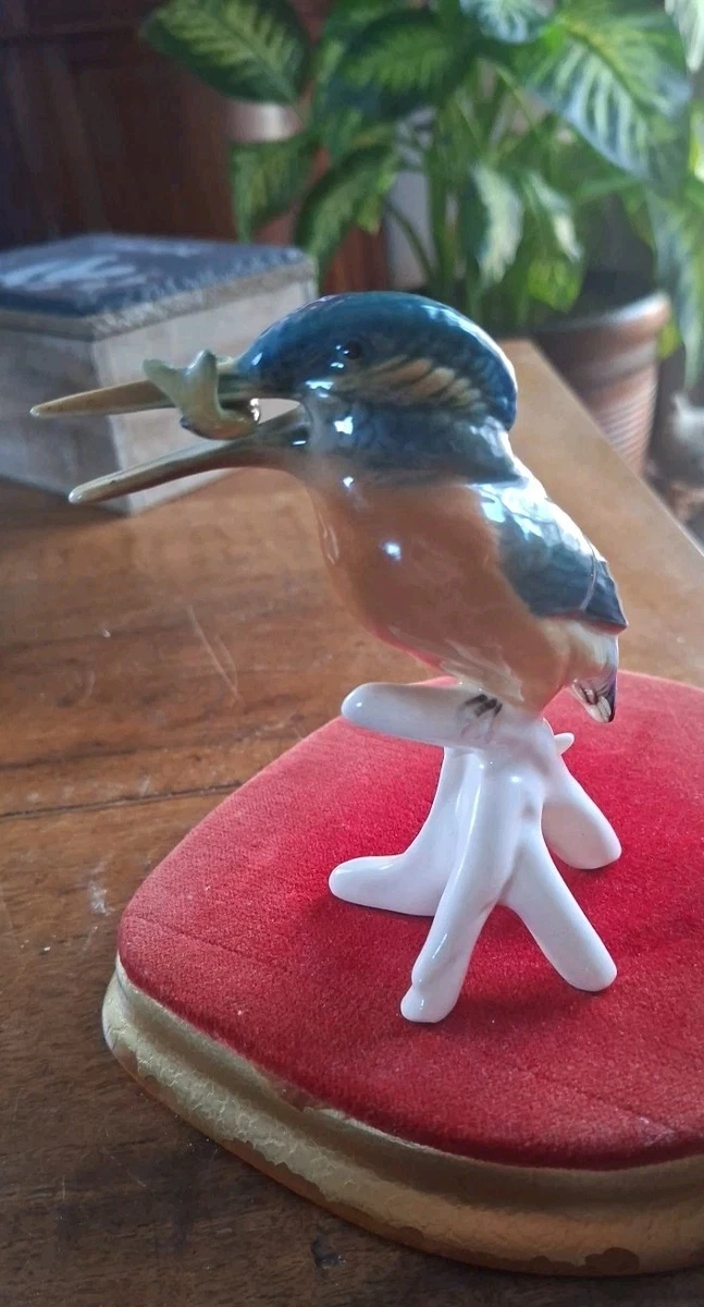 OISEAU EN PORCELAINE de saxe couple d'oiseau avec nid Karl Ens parfait état EUR 120,00 - FR