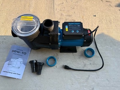Vivohome Self Primming Swimming Pool Pump with Timer 6360 GPH 1.5HP