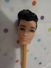 Handsome Ken Doll Replacement Head Only. Black Hair,Parts, OOAK