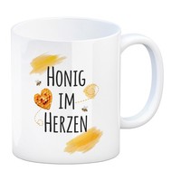 Honigwaben Bienen Kaffeebecher Honig Im Herzen
