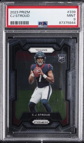 2023 PANINI PRIZM #339 CJ STROUD ROOKIE RC PSA 9