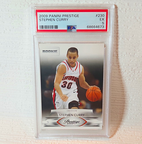 2009 Panini Prestige Stephen Curry RC #230 Davidson Wildcats Rookie PSA 5 EX