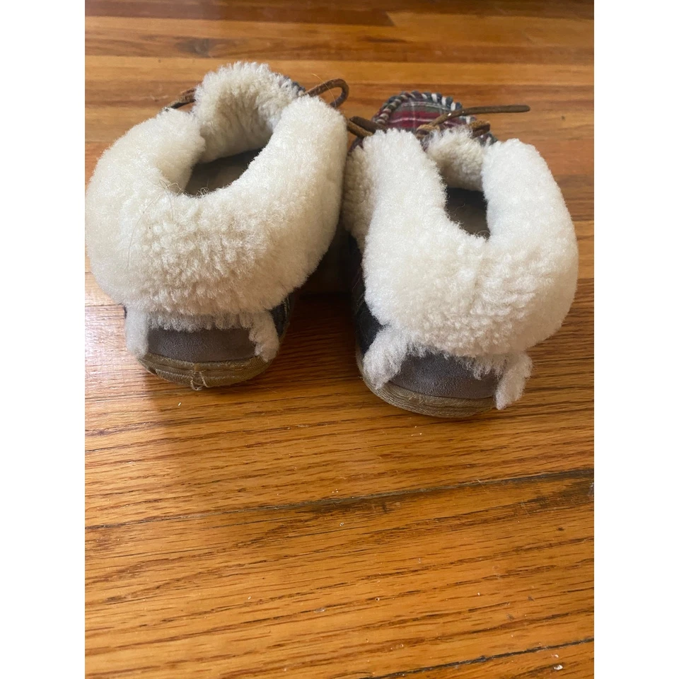Mocasines a cuadros LL Bean para mujer Wicked Good con piel de oveja genuina talla 5 Foto 4 de 4
